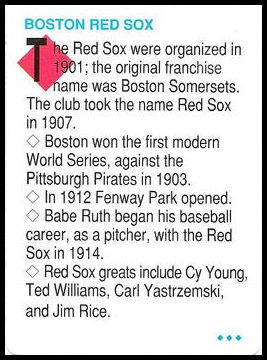 Boston Red Sox Team History